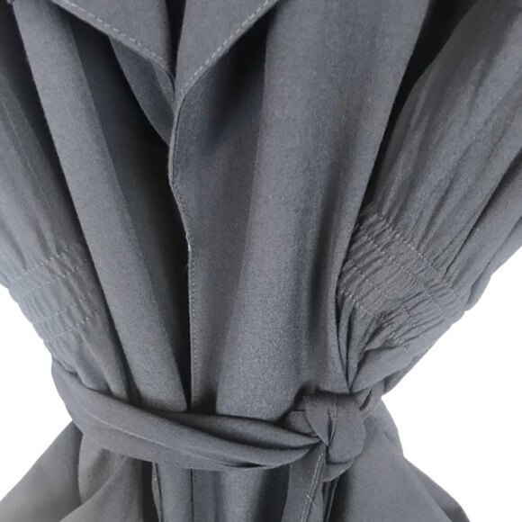 GENE EWING 80's Vintage Draped Jacket Navy S - Picture 5 of 7